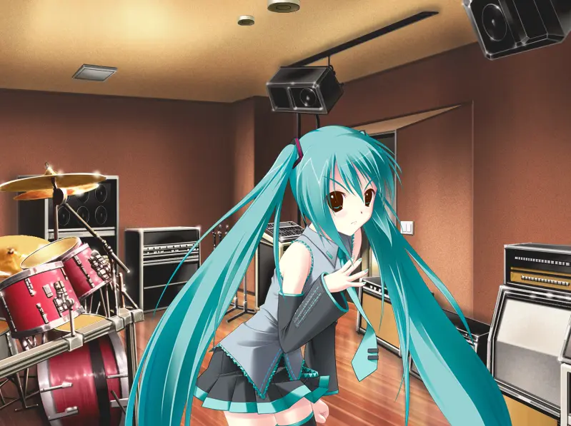 图片[1]-初音未来-注视着你瞳里未来的歌谣（KRKR＋PC端） | 羽翼社-羽翼社