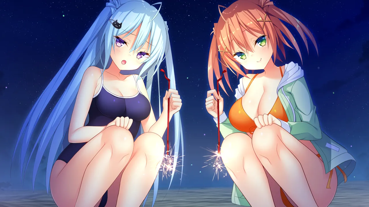 图片[1]-如胶似漆双胞胎2！~夏日炎炎~双子姐妹的欧派对决！（PC端） | 羽翼社-羽翼社