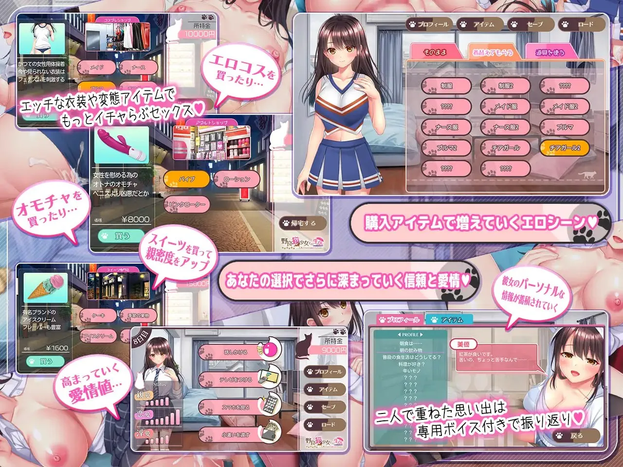 图片[4]-与流浪猫少女的甜蜜生活/野良猫少女との生活 CAT Girl Sweet Days（KRKR＋PC端） | 羽翼社-羽翼社